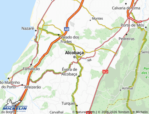 Mapa MICHELIN Alcobaça - ViaMichelin