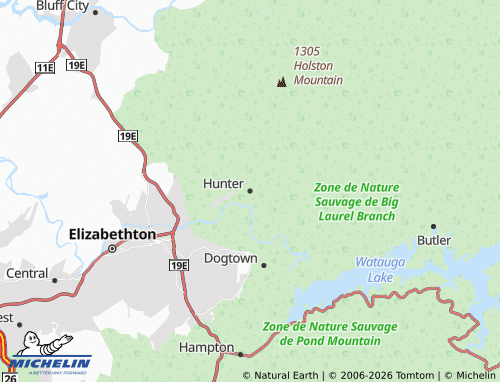 Mapa MICHELIN Hunter - ViaMichelin