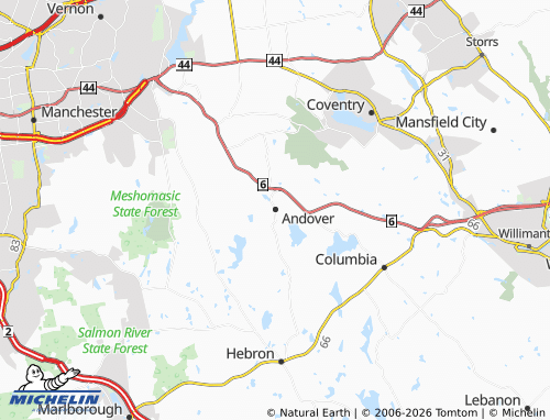 Mapa MICHELIN Andover - ViaMichelin