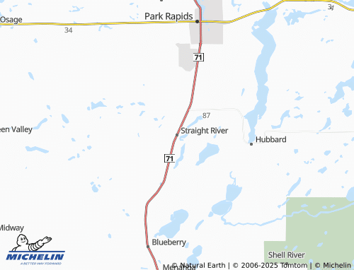 MICHELIN-Landkarte Straight River - ViaMichelin