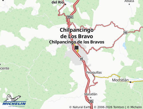 MICHELIN Orquídeas map - ViaMichelin