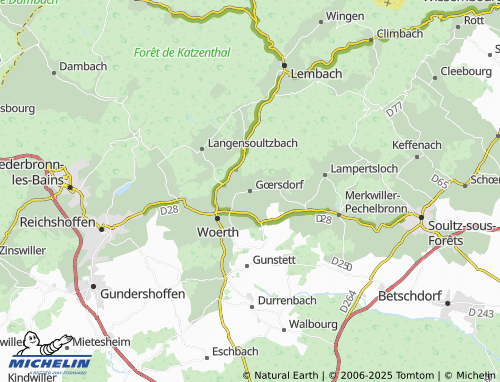 MICHELIN Gœrsdorf map - ViaMichelin