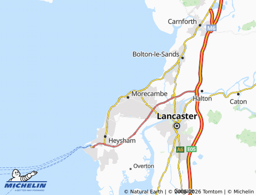 Carte MICHELIN Morecambe - ViaMichelin