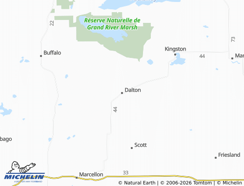 Carte MICHELIN Dalton - ViaMichelin
