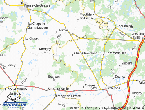 Carte MICHELIN Chapelle-Voland - ViaMichelin