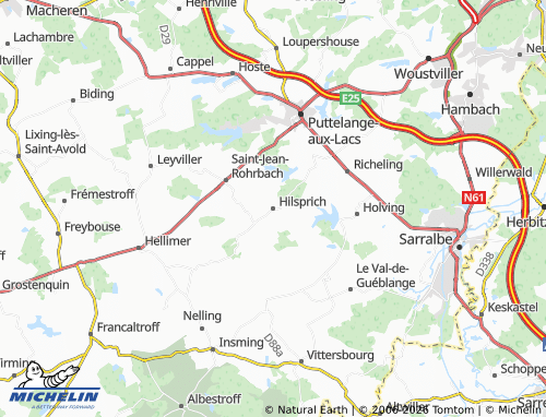 MICHELIN Hilsprich map - ViaMichelin