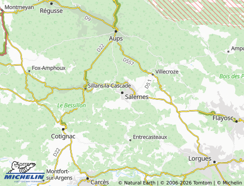 MICHELIN Salernes map - ViaMichelin