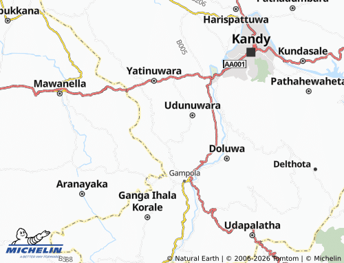MICHELIN Werawala East map - ViaMichelin