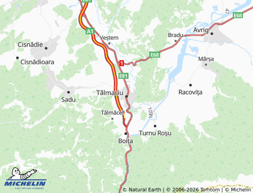 MICHELIN Tălmaciu map - ViaMichelin