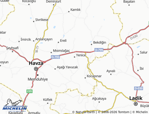 MICHELIN Yenice map - ViaMichelin