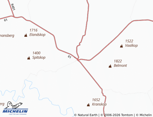 MICHELIN-Landkarte Tarkastad - ViaMichelin