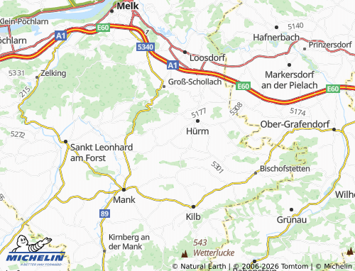 Mapa MICHELIN Unter-Thurnhofen - ViaMichelin