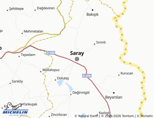 Kaart MICHELIN Saray - ViaMichelin