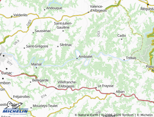Mapa MICHELIN Ambialet - ViaMichelin