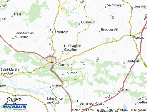 Carte MICHELIN Sixt-sur-Aff - ViaMichelin