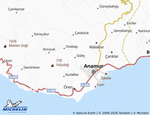 Mappa MICHELIN Güleç - ViaMichelin