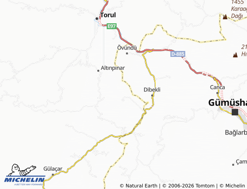 MICHELIN Bahçelik map - ViaMichelin