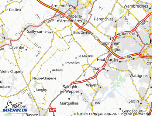 Carte MICHELIN Le Maisnil - ViaMichelin