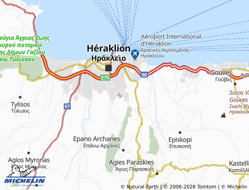 Mappa MICHELIN Knossos - ViaMichelin
