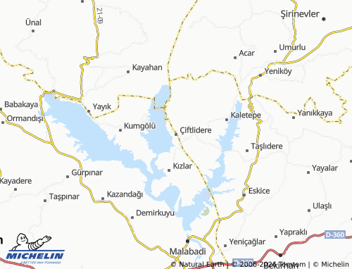 Mapa MICHELIN Çiftlidere - ViaMichelin