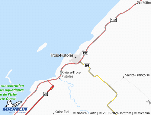MICHELIN Trois-Pistoles map - ViaMichelin