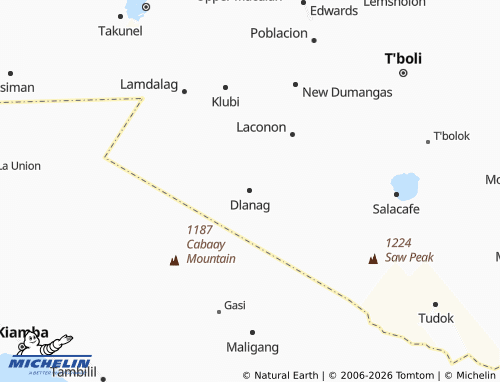 MICHELIN Dlanag map - ViaMichelin