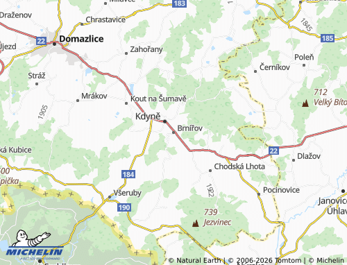 Mappa MICHELIN Brnířov - ViaMichelin