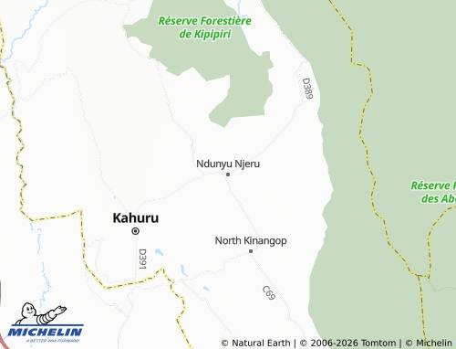 MICHELIN Ndunyu Njeru map - ViaMichelin