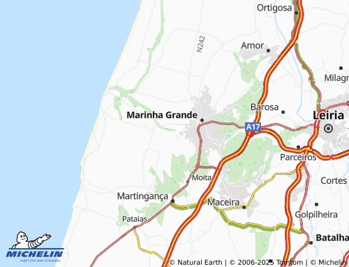MICHELIN Pedra map - ViaMichelin