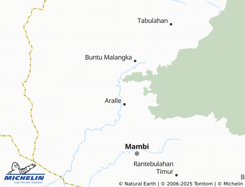 MICHELIN Aralle Utara map - ViaMichelin