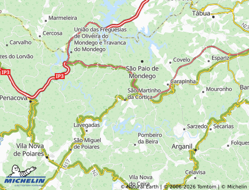 MICHELIN Teixugueira map - ViaMichelin