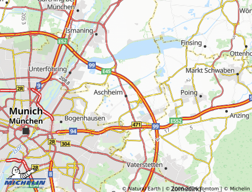 MICHELIN-Landkarte Aschheim - ViaMichelin