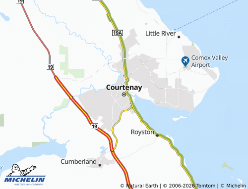 Kaart MICHELIN Courtenay - ViaMichelin