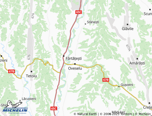 MICHELIN Măciuceni map - ViaMichelin
