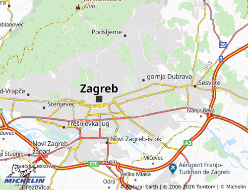 Mapa MICHELIN Maksimir - ViaMichelin