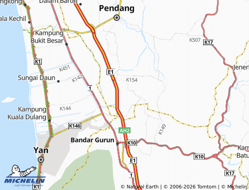 MICHELIN-Landkarte Kampung Duhit - ViaMichelin
