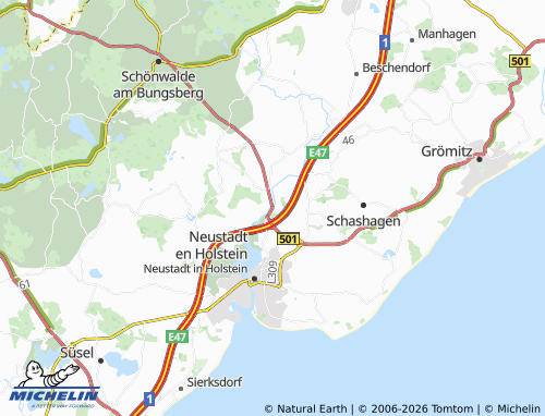 MICHELIN Altenkrempe map - ViaMichelin