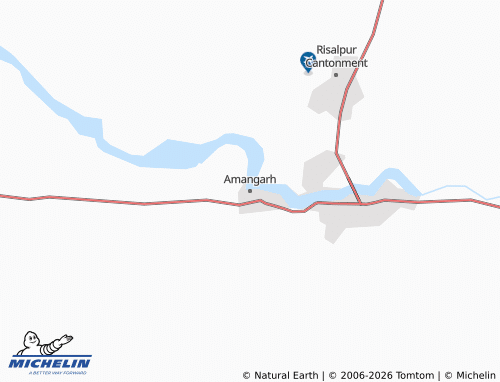 Mappa MICHELIN Amangarh - ViaMichelin