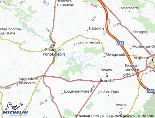 MICHELIN La Courbe map - ViaMichelin
