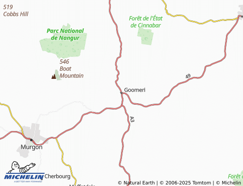 MICHELIN Goomeri map - ViaMichelin