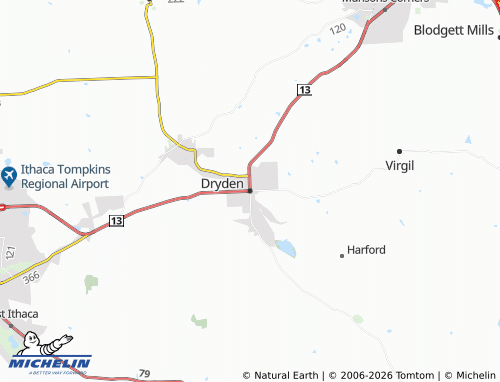 Carte MICHELIN Dryden - ViaMichelin