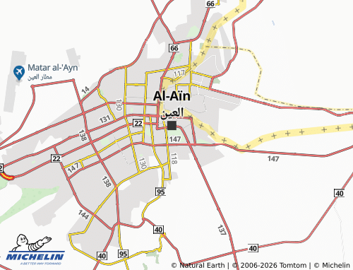 MICHELIN Al Ain Oasis map - ViaMichelin