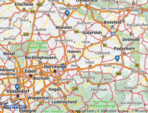 Mapa MICHELIN Hamm - ViaMichelin