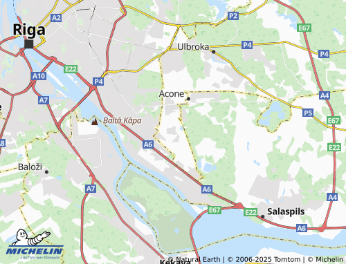 MICHELIN Rumbula map - ViaMichelin