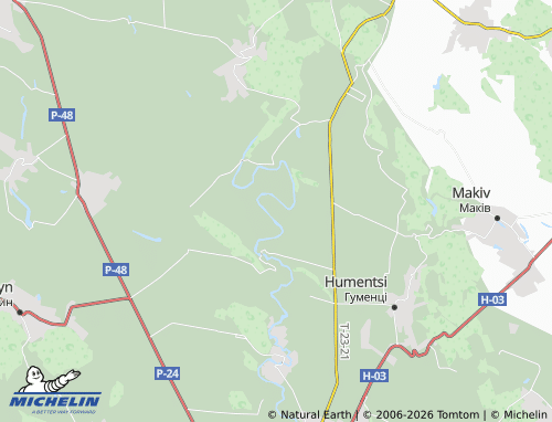 MICHELIN Kyselivka map - ViaMichelin