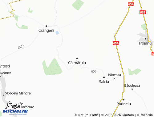 MICHELIN Călmățuiu map - ViaMichelin