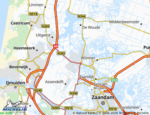 MICHELIN Krommenie map - ViaMichelin