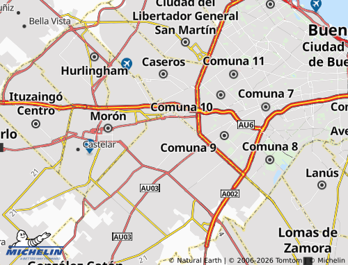 MICHELIN Ramos Mejía map - ViaMichelin