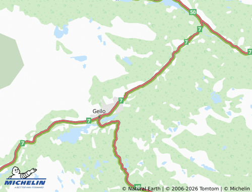 MICHELIN-Landkarte Brusletto - ViaMichelin