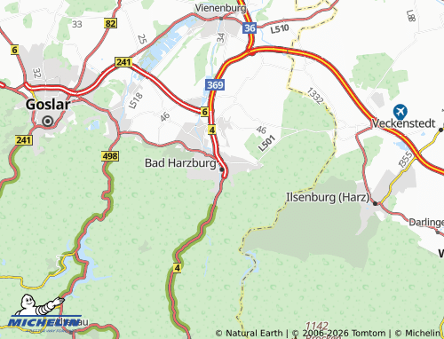 MICHELIN-Landkarte Bad Harzburg - ViaMichelin